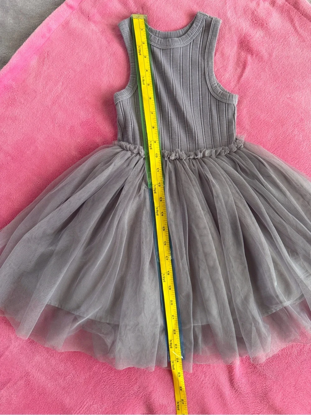 Cotton On Gray Tulle Tank Dress